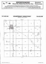 Courtenay Township Directory Map, Stutsman County 2007